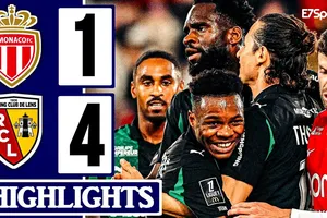 AS Monaco vs Lens 1-4: Folarin Balogun vừa là người hùng vừa là tội đồ nhận thẻ đỏ, Edouard mở bàn, Wesley Said ghi cú đúp, Mamadou Sangare góp công chiến thắng