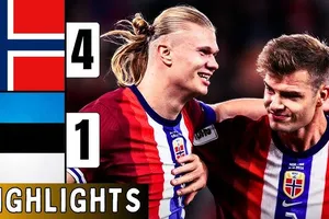 Norway vs Estonia 4-1: Sorloth, Haaland đua tài chi cú đúp, áp đảo tỷ số, Saarma ghi bàn danh dự, Norway xếp trên Italia, dẫn đầu bảng I