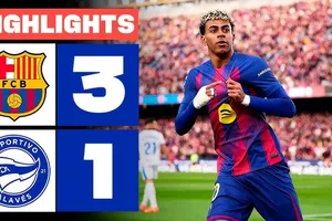 Barcelona vs Alaves 3-1: Parada kiến tạo, Ibanez phá lưới Barca sau 1 phút, Raphinha kiến tạo, Yamal gỡ hòa, Olmo tỏa sáng cú đúp ngược dòng