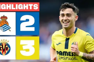 Real Sociedad vs Villarreal 2-3: Ayoze Perez mở bàn, Carlos Soler, Ander Barrenetxea ngược dòng nhưng Alberto Moleiro xuất thần cú đúp chiến thắng