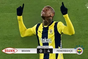 Brann vs Fenerbahce 0-4: Kerem Akturkoglu mở bàn sau 5 phút, Eivind Helland nhận thẻ đỏ, Talisca chói sáng cú hattrick 