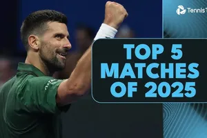 Huyền thoại Novak Djokovic dẫn đầu tốp 5 trận đấu ATP hay nhất mùa giải 2025