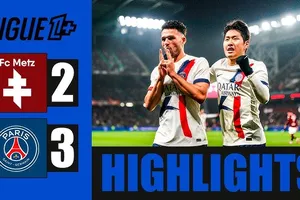 FC Metz vs PSG 2-3: Deminguet, Tsitaishvili ghi bàn, Mbaye cú đúp kiến tạo, Ramos, Ndjantou, Doue giúp PSG đòi lại ngôi đầu Ligue 1 từ Lens