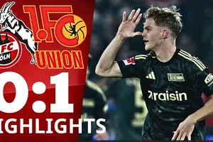 Cologne vs Union Berlin 0-1: Tâm điểm thẻ đỏ của Van Den Berg, Andras Schafer tận dụng lợi thế ghi bàn phút bù giờ