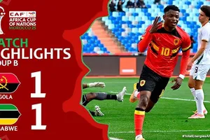 Angola vs Zimbabwe 1-1: Gelson Dala mở bàn, Knowledge Musona cứu thua, chia điểm nhạt nhòa, Zimbabwe và Angola lần lượt cuối bảng B