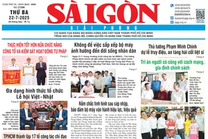 Báo Sài Gòn Giải Phóng ngày 22/7/2025