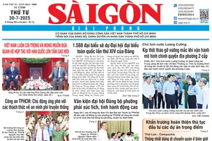Báo Sài Gòn Giải Phóng ngày 30/7/2025