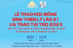 Công ty Phú Mỹ Hưng và Quỹ Đinh Thiện Lý trao tặng học bổng gần 8 tỷ đồng