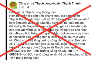 Thanh Hóa: Không có chuyện bắt cóc trẻ em xảy ra ở huyện Thạch Thành