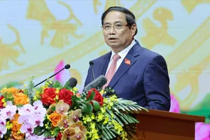 Thủ tướng Phạm Minh Chính phát biểu khai mạc đại hội. Ảnh: QUANG PHÚC