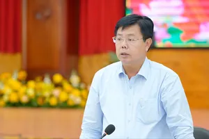 Bí thư Tỉnh ủy An Giang Nguyễn Tiến Hải phát biểu