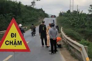 Xử lý hố sụt lún bất thường trên quốc lộ 49