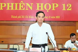 Bí thư Thành ủy TPHCM Trần Lưu Quang chủ trì phiên họp thứ 12 của Ban Chỉ đạo