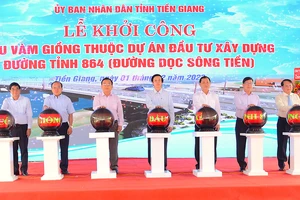 Tiền Giang tổ chức Lễ khởi công cầu Vàm Giồng