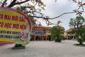 Bên trong trường tiểu học Đồng Phú, Đồng Hới