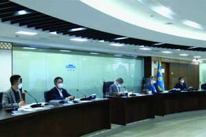 韓國國家安全保障會議現場照。