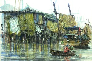 金甌漁港迎晨光　