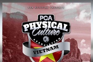 越南PCA健美锦标赛横幅。圖源：互聯網