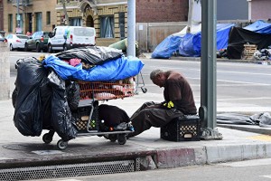 洛杉磯郡的無家可歸者超過6.6萬。圖源：互聯網