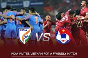 印度邀請越南國足進行友誼賽。