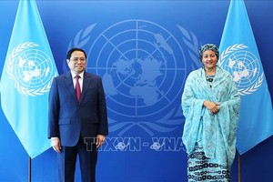 政府總理范明政會見聯合國副秘書長阿米娜‧穆罕默德。