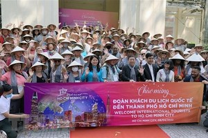 迎接國際遊客團的旅遊促進活動。