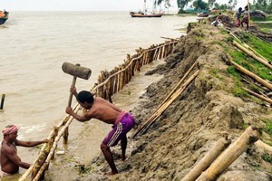 由於海平面上升，印度正在採取措施保護海岸。