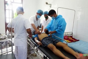 雙子西島鄉醫療站及時為漁民搶救