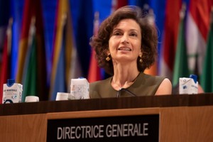 聯合國教科文組織總幹事阿祖萊。
