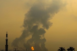 以色列軍方出動戰機空襲加沙地帶的哈馬斯軍事目標。（法新社）