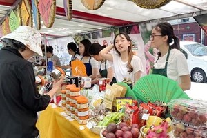 越南美食展位。