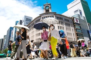 日本有記錄以來6月分最高氣溫，達到40.2度。圖源：互聯網