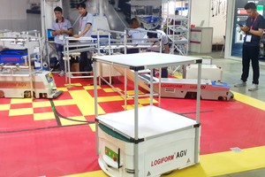 可節省人力的小型自動運輸車。