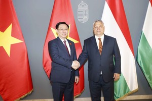 國會主席王廷惠會見匈牙利總理歐爾班。