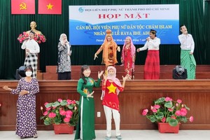 占婆族婦女發揮民族大團結精神