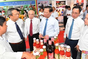 本市各位領導觀展。