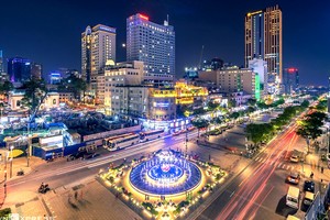 市中心區一隅。