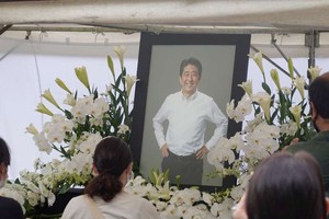 安倍國葬費用超 16 億日元