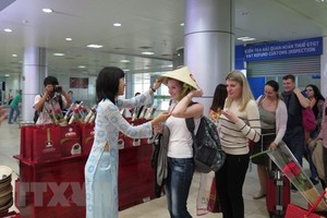 俄羅斯遊客來越南觀光。