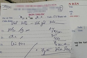 字跡潦草糊塗的藥方。（圖：患者提供）