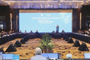 越南國際數字化週開幕式一隅。