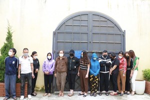 被捕的涉案嫌疑人。（圖：河靖報）