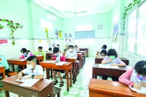 小學組習字比賽一瞥。