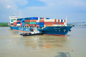越南的貨運船。
