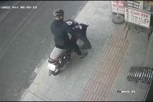 从摄录机提取的图片显示Đ.大叔家里的狗被阿平偷去。