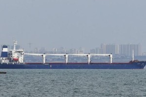 第一艘载有乌克兰粮食的船只从敖德萨港口出发。