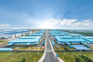 同奈省隆城工业区一隅。