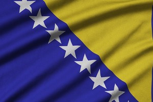 士尼亚和黑塞哥维那的国旗。