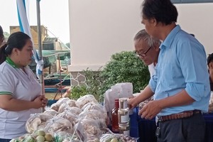 市农民协会各俱乐部展示的典型产品。