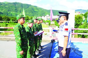 越中边境执法联合巡逻检查